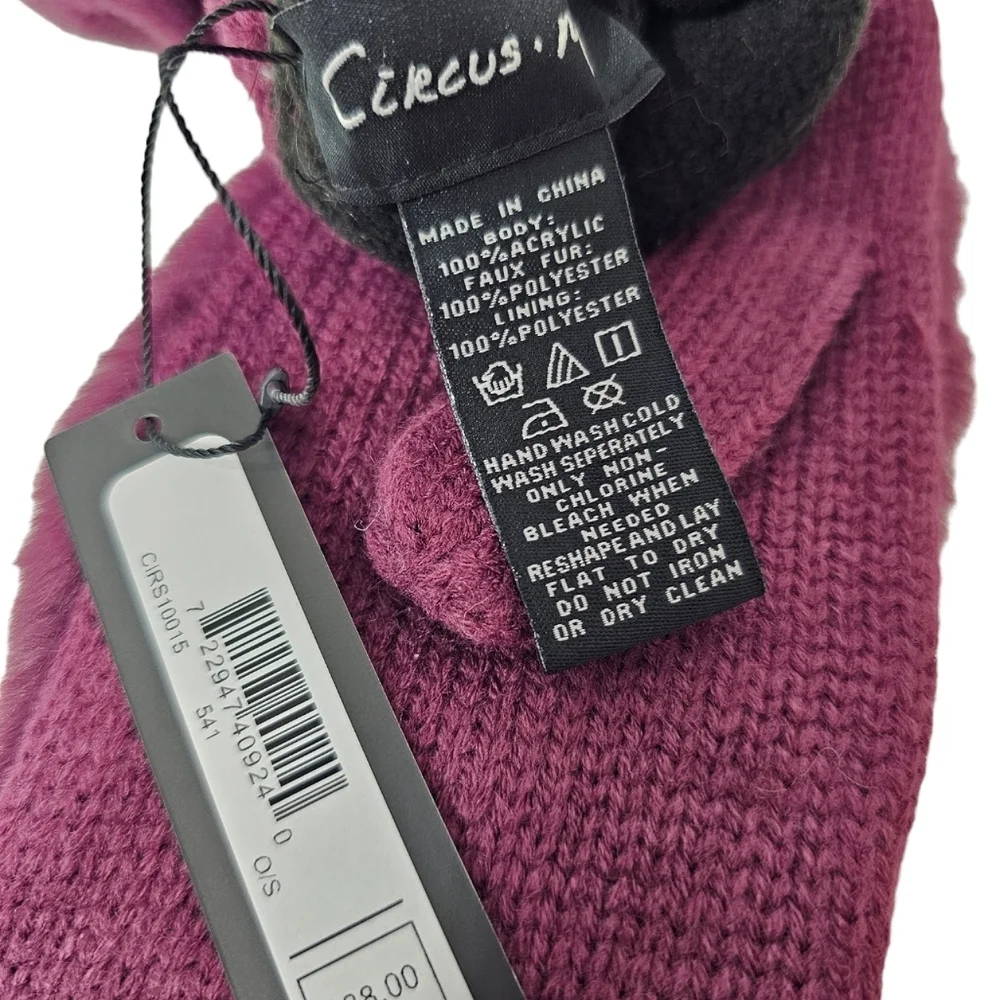 Circus x Sam Edelman Faux Fur Mittens one size